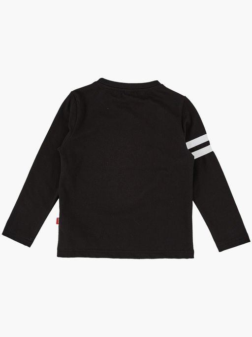 Лонгслив для мальчика детская одежда спорт UD 6695 черный - Mini maxi фото 4