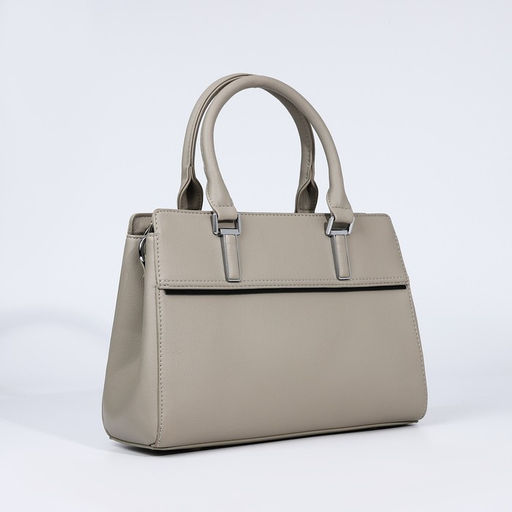 Сумка-тоут на молнии, наружный карман, цвет светло-серый - Simaland фото 3