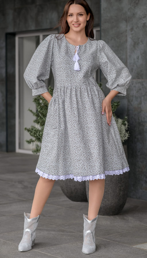 Мягкое и свободное платье из фланели 100% хлопок