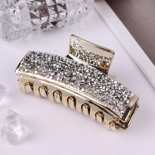 Цена за 6 шт. Крабик для волос «Айсберг», 8 см