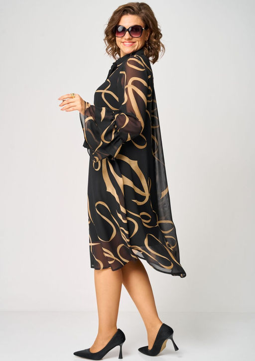 Платье EVA GRANT 7122-Р принт ленты