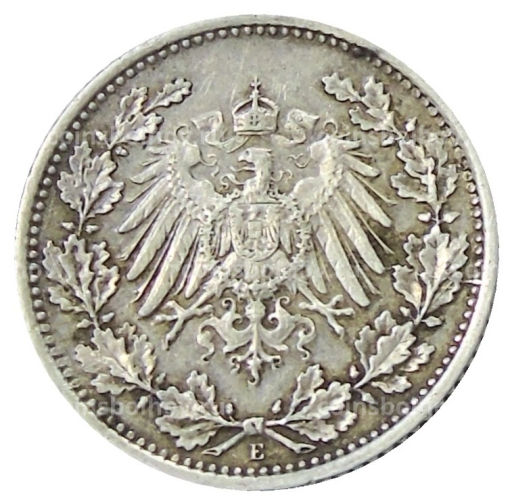 1/2 марки 1915 года E Германия