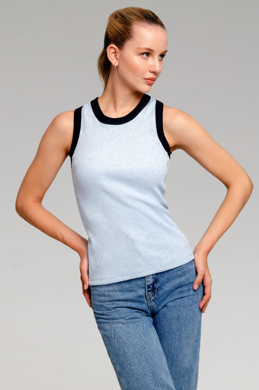 Арт.3202/1 Майка женская 42-46 (3 шт) Цвет:Голубой - Калинка фото 7