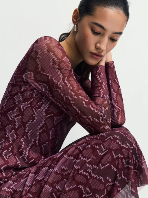 Платье миди с принтом / Zarina