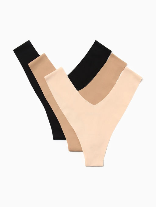 Трусы бесшовные стринги KAFTAN, набор 3 шт., размер 48-50