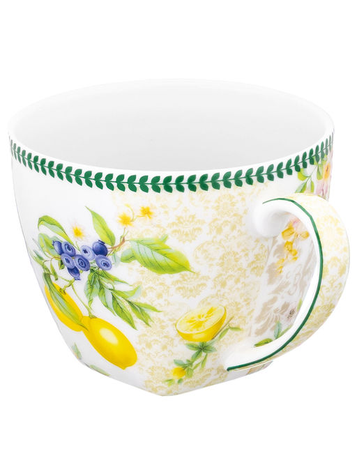 Чашка 250 мл с блюдцем для десерта 20*10*2 см Лимоны, NEW BONE CHINA - Elan gallery фото 33