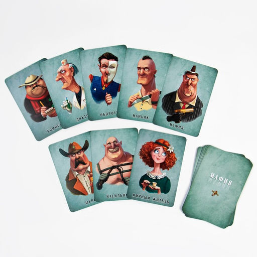 Мафия, настольная игра Комиссар. Премиум, 18 карточек - Simaland фото 2