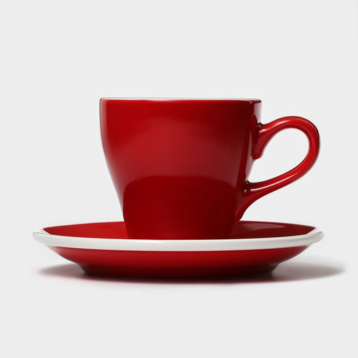 Кофейная пара фарфоровая Magistro Coffee time, 2 предмета: чашка 180 мл, блюдце d=14,5 см, цвет красный  фото 2