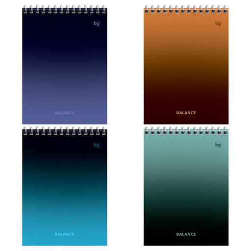 Блокнот А5 40л. на гребне "Моноколор. Баланс" ("BG", Б5гр40 06171)