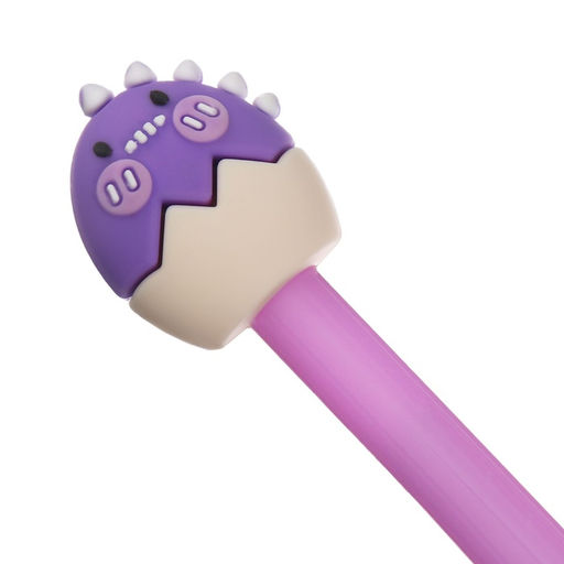 Цена за 12 шт. Ручка-прикол Calligrata «Динозаврик», синий стержень, гелевая, МИКС