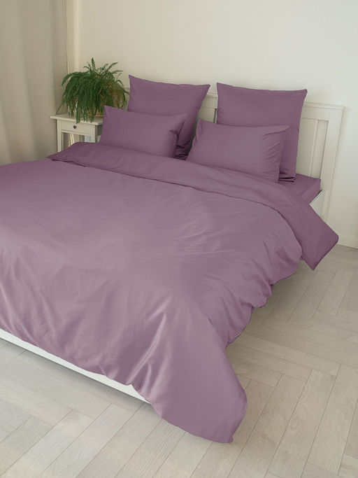 Наволочки сатин 70x70 (2шт) лиловый сатин - Denastia фото 4