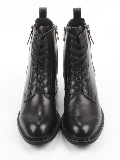 04-M3-1492 BLACK Ботинки зимние женские (натуральная кожа, натуральный мех)