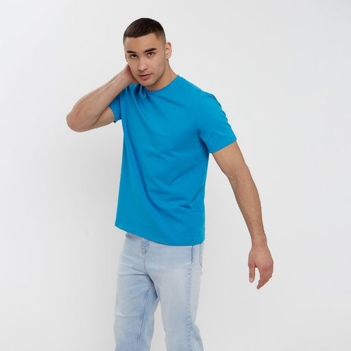 Футболка мужская MINAKU REGULAR FIT: цвет бирюза, р-р 50