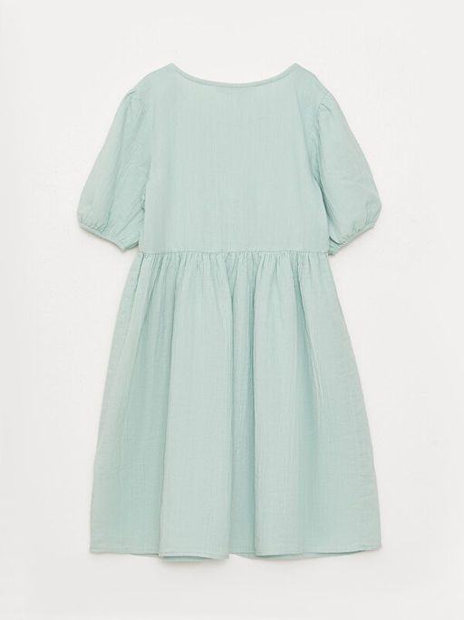 Bisiklet Yaka K?sa Kollu K?z ?ocuk Elbise - Waikiki фото 2