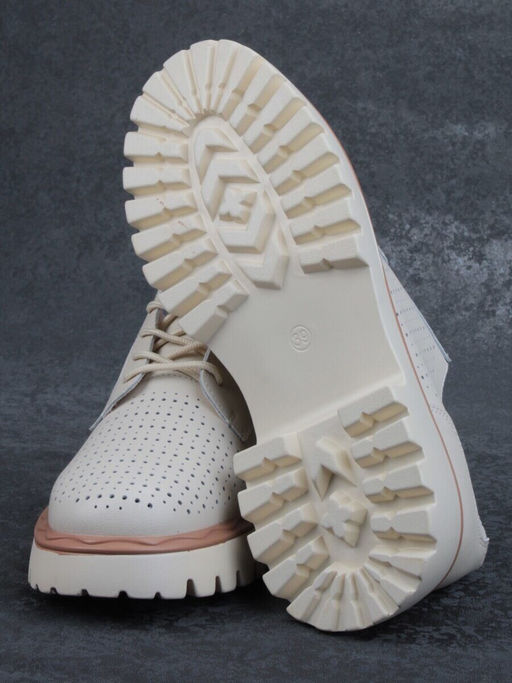 03-HY8-1D BEIGE Полуботинки женские (натуральная кожа)