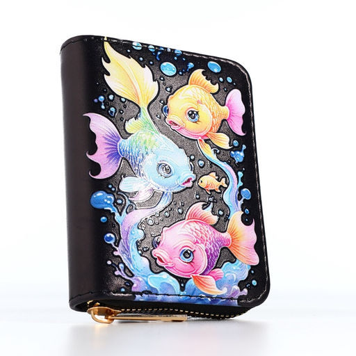 Кошелёк на молнии, чёрный