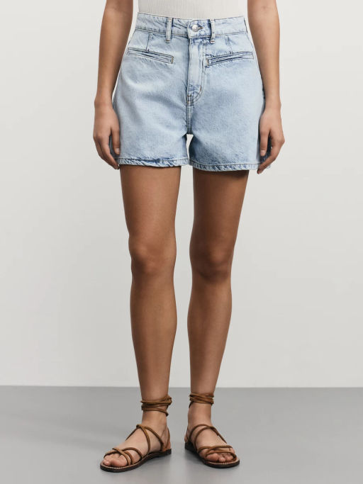 Джинсовые шорты с карманами спереди / Zarina  фото 3