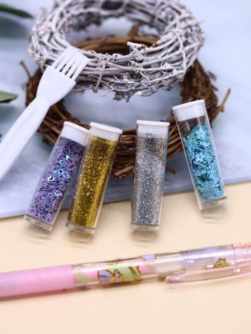 Клеевая ручка с блестками 4 цвета "Magic Lulu", pink