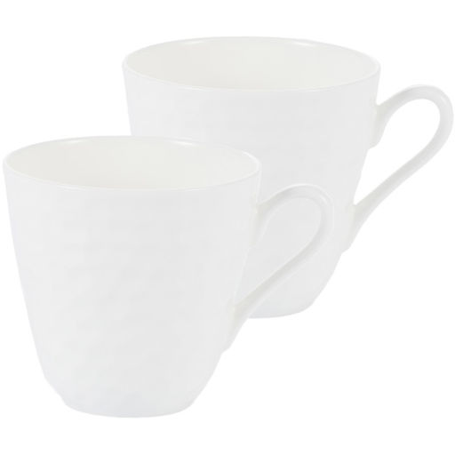 51720 GIPFEL Набор кружек MARBELLA 300 мл, 2 шт. Материал: костяной фарфор. Цвет: белый.