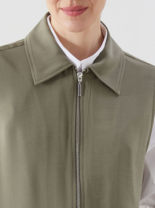 Ceket Yaka Kad?n Klasik Yelek