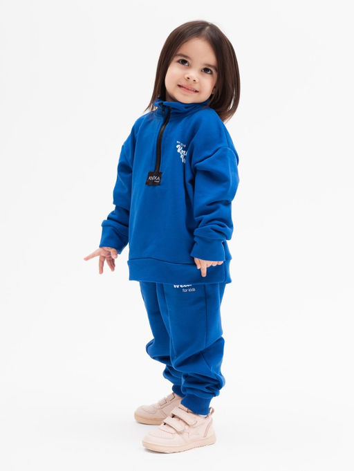 067 Детский костюм, василек (3хнитка петля)