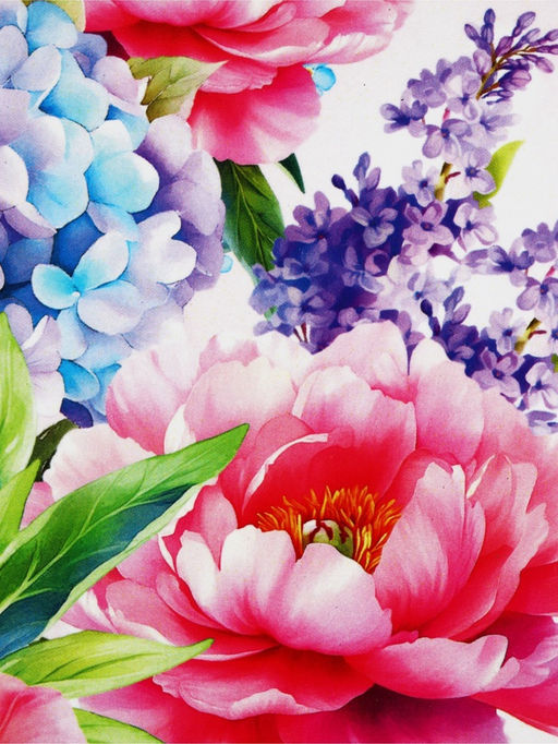 Цена за 2 шт. Подставка под горячее «Цветы», 15×15 см