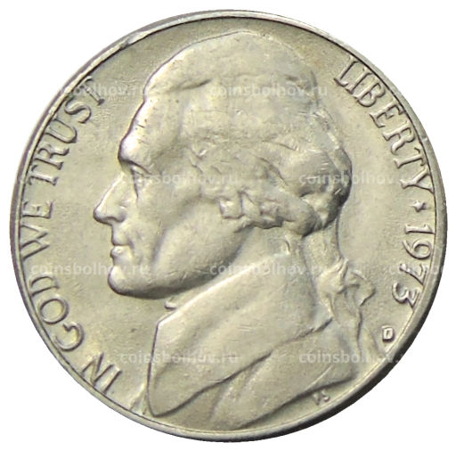 5 центов 1973 года D США