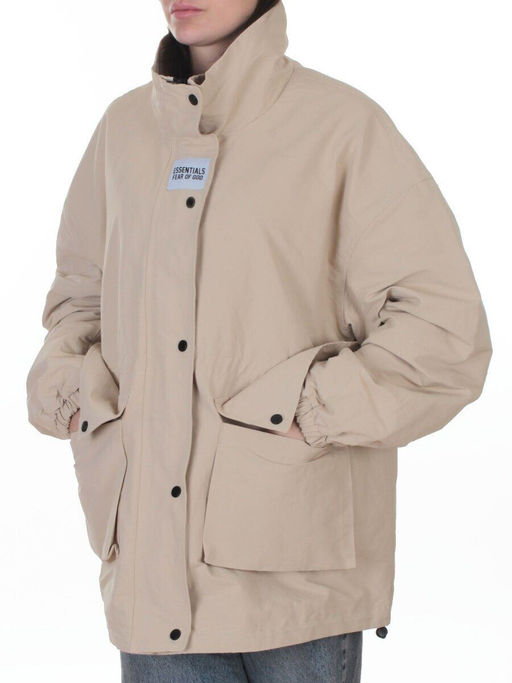3089 BEIGE Куртка демисезонная женская (100 гр. холлофайбер)