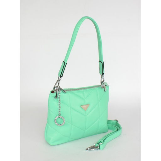 Сумка женская искусственная кожа Marrivina-22511, 1отд+карм/пер, плечевой ремень, зеленый SALE 254609