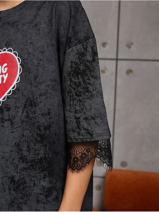 Футболка Вызов Черный Девочка - София фото 2