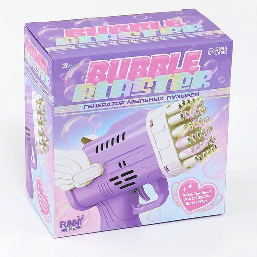 Генератор мыльных пузырей Ангел, фиолетовый, 8.5?14.5?15.5 см - Funny toys фото 4