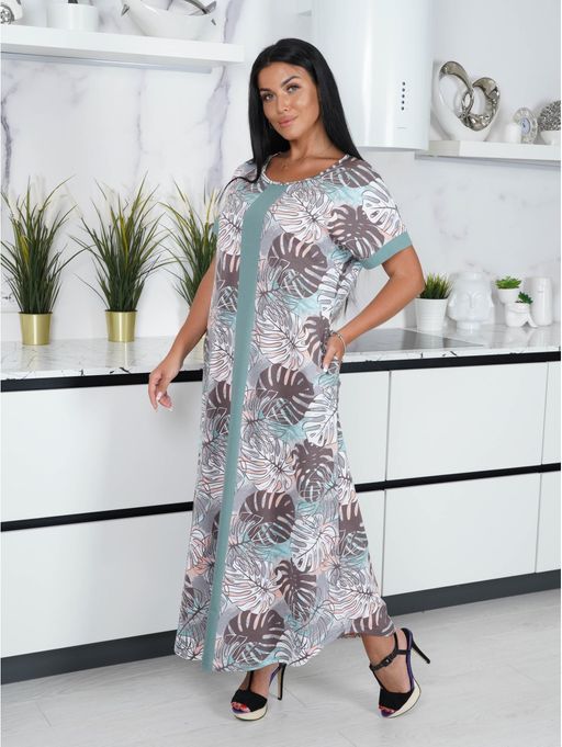 Илона платье женское (листья) - Lovetex фото 2