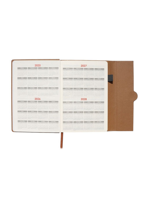 Ежедневник недатированный формат А5, с клапаном, 96 листов, в линейку, пвх, черный - Simaland фото 5