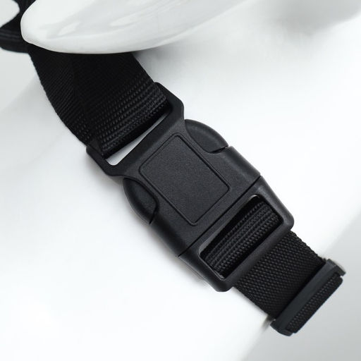 Недоуздок-намордник для собак строгий, размер L, ОМ 18-30 см, ОШ 16-24 см, черный - Пижон фото 4