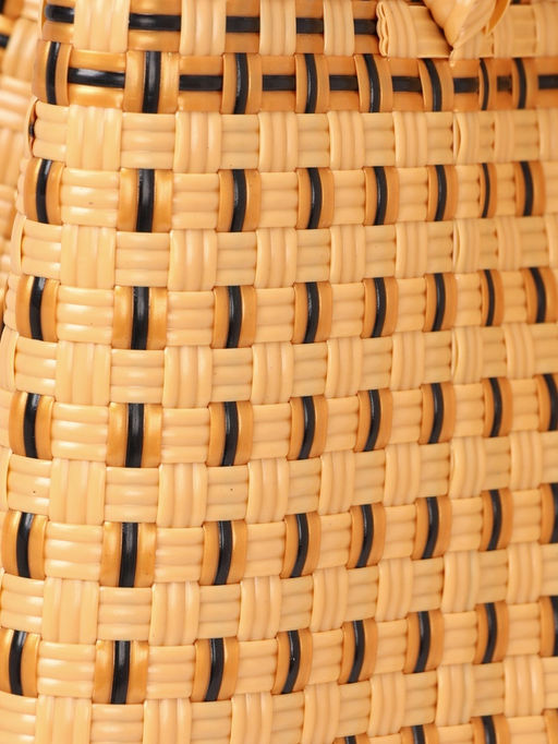 Сумка плетёная, 40×20×55 см, пластик, бежевая