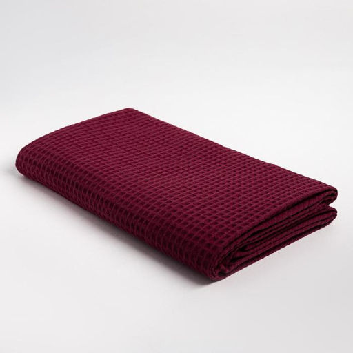 Полотенце вафельное Этель 70*140 см. цв.темная сирень, 100% хл, пл 240 г/м2  фото 4