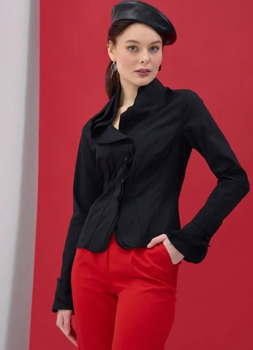 Блузка с жабо - Tantino фото 11