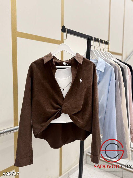 Рубашка женская с топом