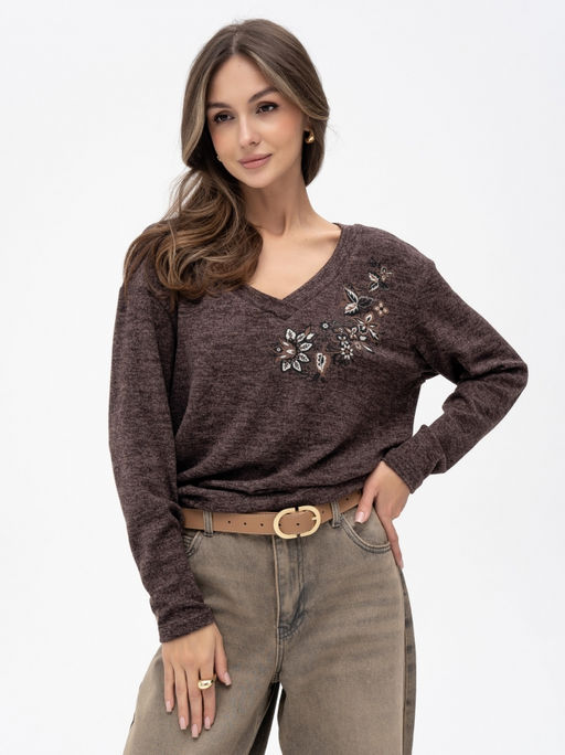 Джемпер жен.арт.1228-3,шоколадный