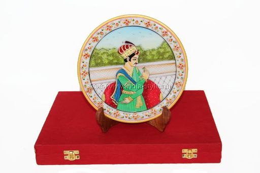 Панно мраморн."Кингс"(расп.в футляре d22) № М444/6