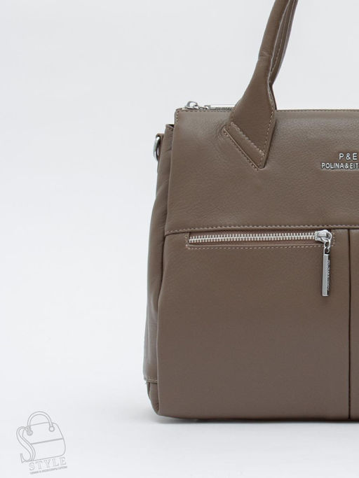 Сумка женская кожаная 2005Y d.apricot Polina&Eiterou  в Новосибирске