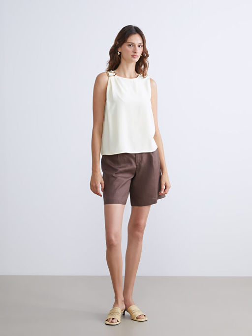 Bisiklet Yaka B?zg?l? Bluz