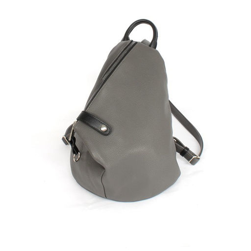 Рюкзак жен искусственная кожа ADEL-209/1в, 1отд+карм/перег, серый/черный флотер 256174