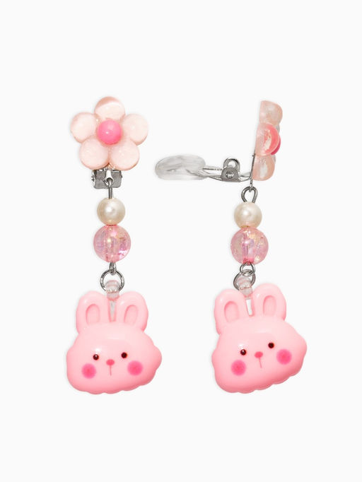 Комплект детский «Выбражулька» 3 предмета, клипсы, бусы, ободок, крлики, цветной