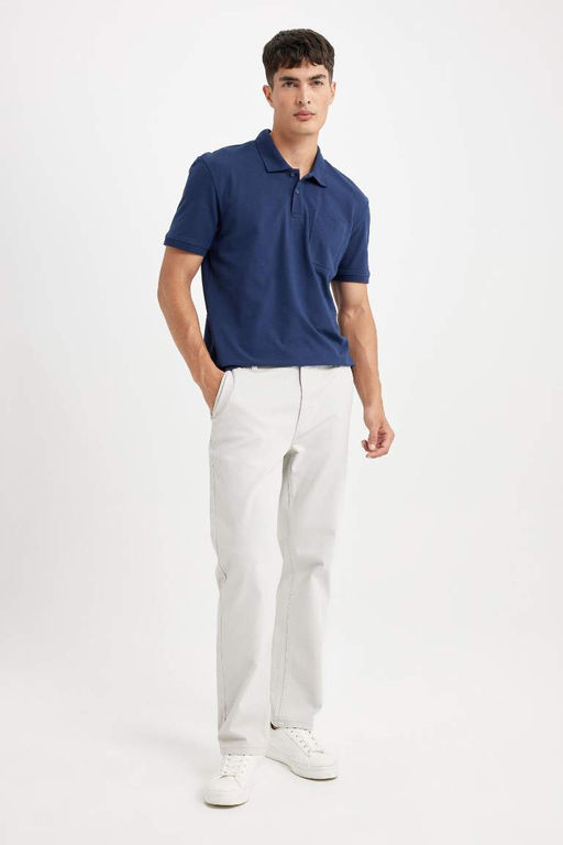 New Regular Fit K?sa Kollu Pike Basic Duz Polo Tisort - Defacto фото 5