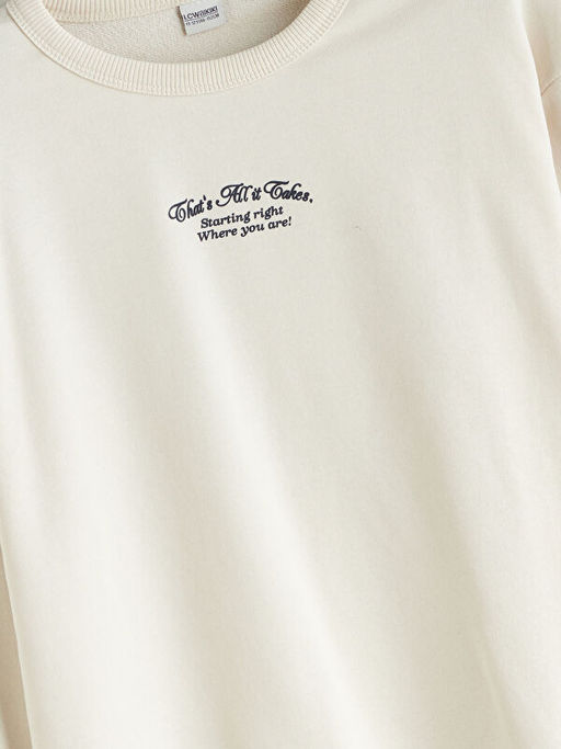 Bisiklet Yaka Erkek ?ocuk Sweatshirt