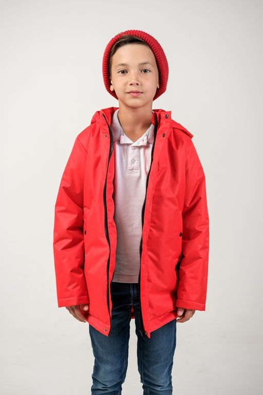 Парка "Рич" для мальчика красный
