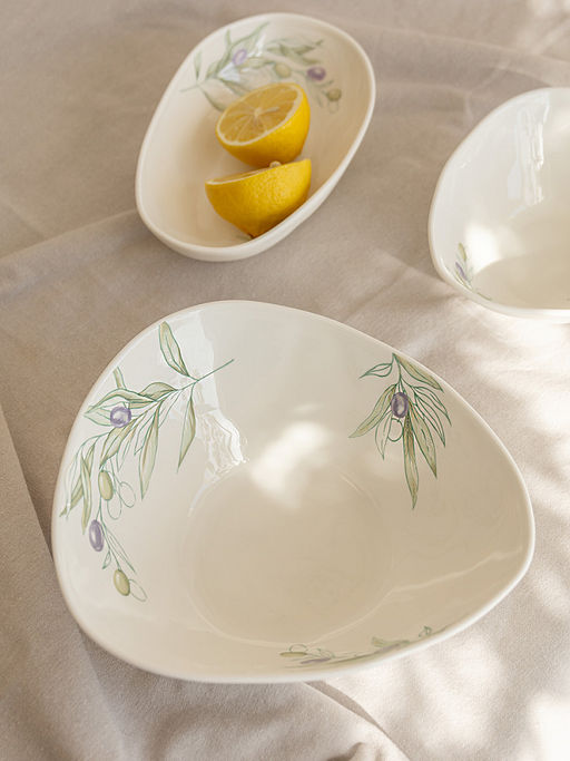 Салатник 1100мл белый фарфор - Lucky фото 5