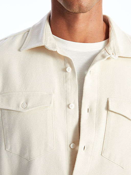 Regular Fit Uzun Kollu Gabardin Erkek G?mlek