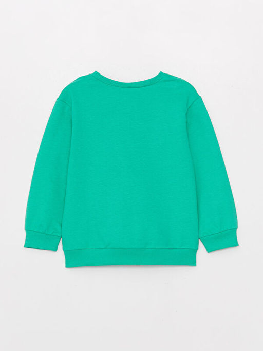 Bisiklet Yaka Uzun Kollu K?z Bebek Sweatshirt ve Tayt 2li Tak?m - Waikiki фото 3